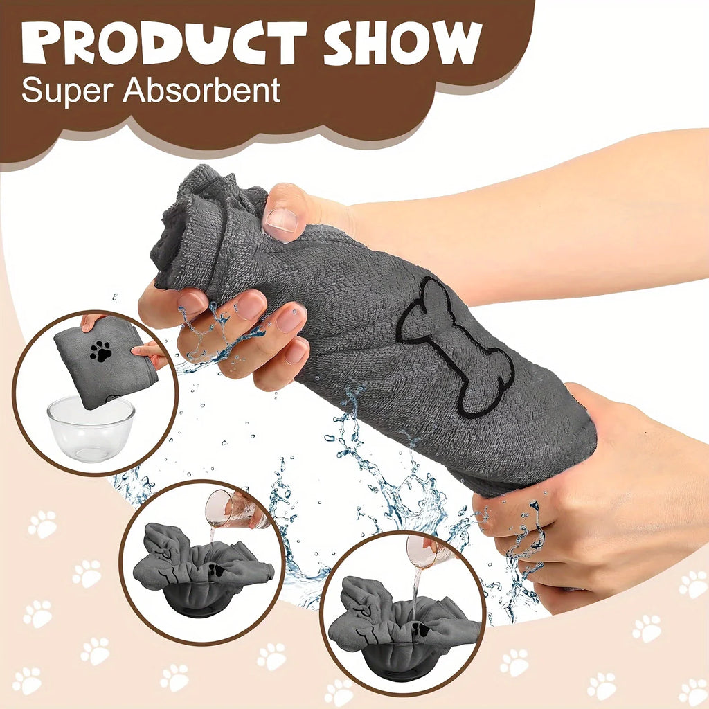 Quick-Dry Microfiber Pet Towel – Soft & Absorbent