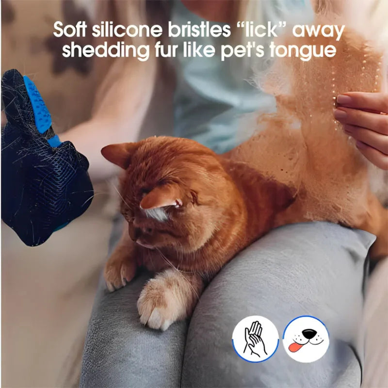 Pet Grooming Glove – Deshedding & Massage Brush