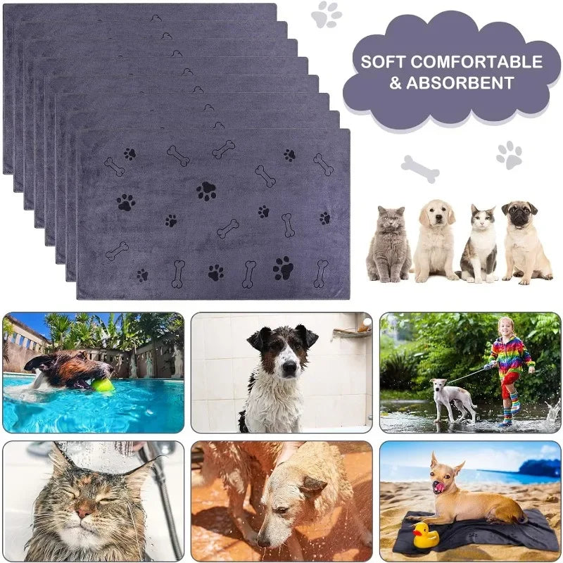 Quick-Dry Microfiber Pet Towel – Soft & Absorbent