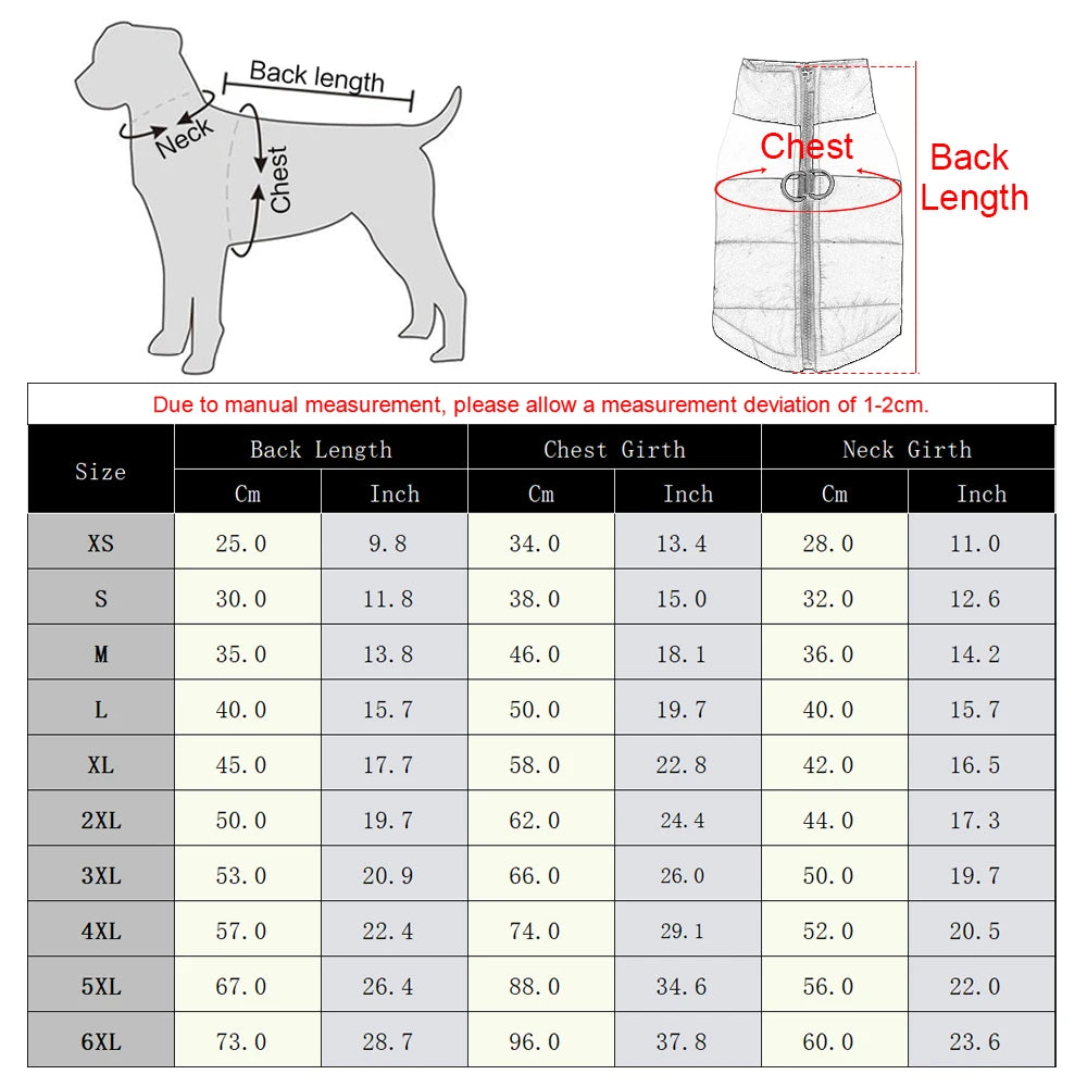 Windproof Winter Dog Jacket – Warm & Adjustable