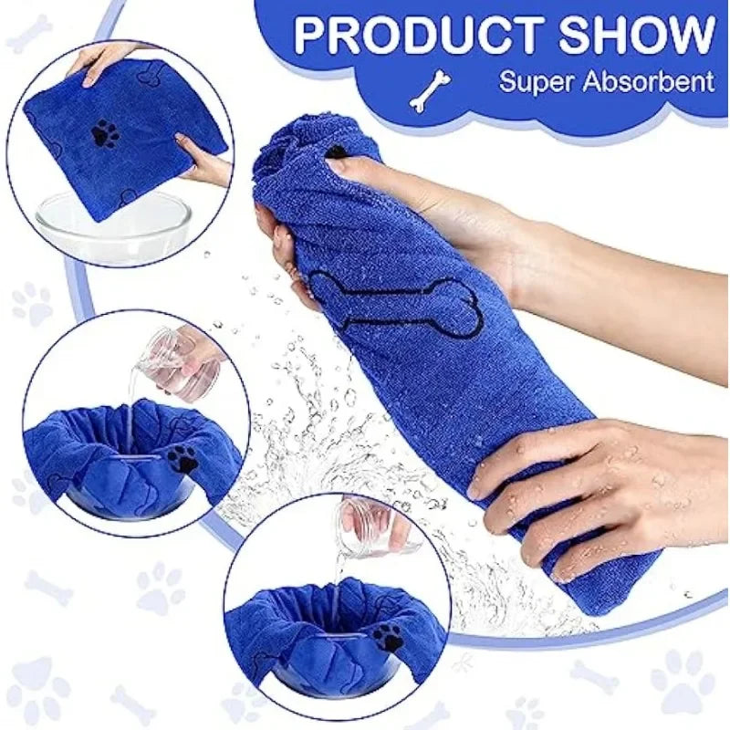 Quick-Dry Microfiber Pet Towel – Soft & Absorbent
