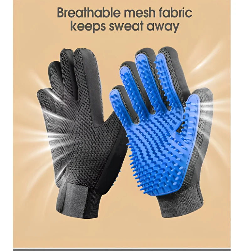 Pet Grooming Glove – Deshedding & Massage Brush