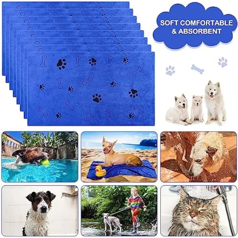 Quick-Dry Microfiber Pet Towel – Soft & Absorbent