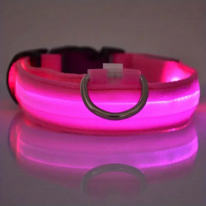 LED Dog Collar & Leash – Night Safety Light