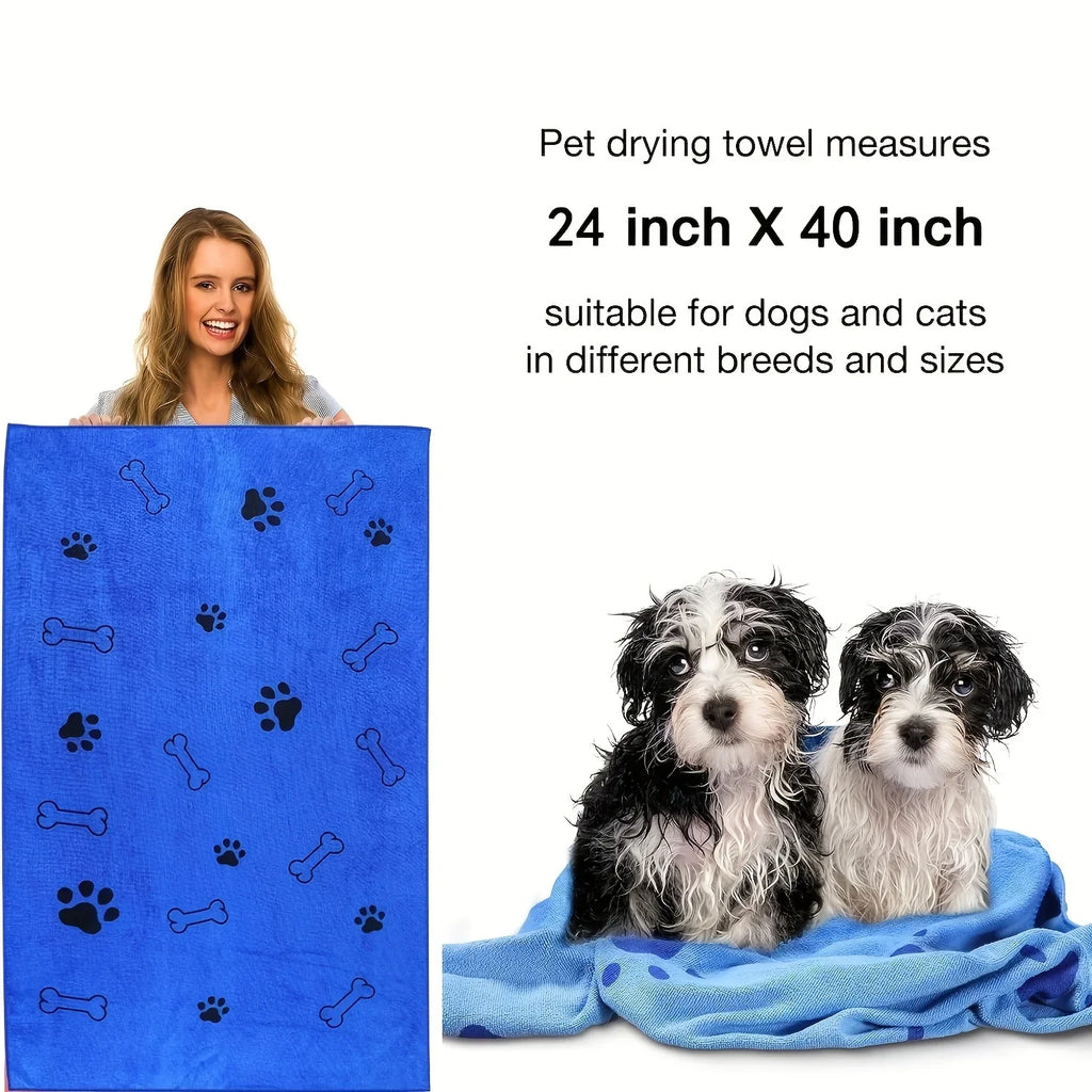 Quick-Dry Microfiber Pet Towel – Soft & Absorbent
