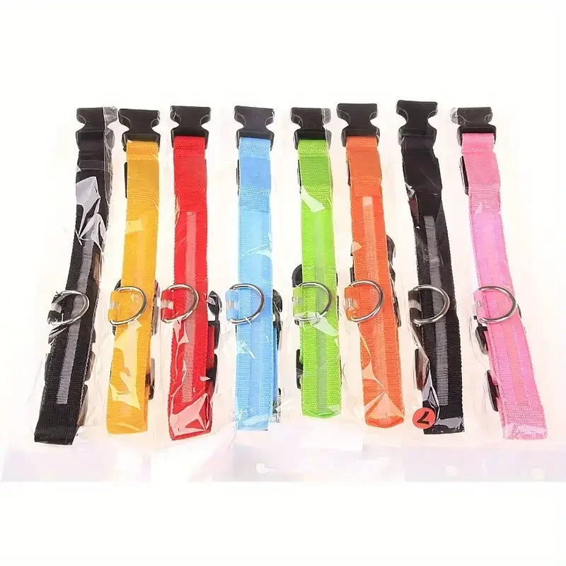 LED Dog Collar & Leash – Night Safety Light